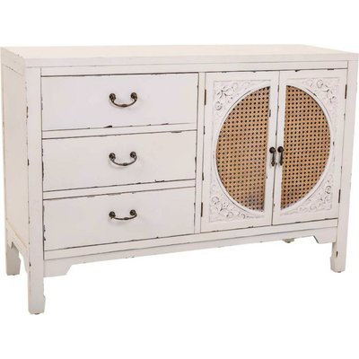 enfilade bois et rotin  antique style campagne chic RECOLLECTION
