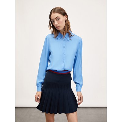 Chemise fluide en tissu marocain de viscose teinte unie MOTIVI