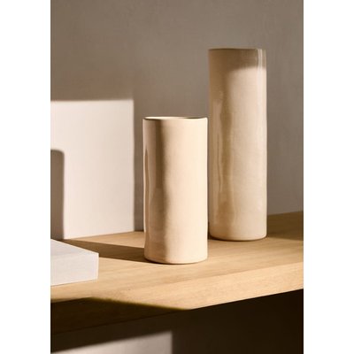 Vase cylindrique en grès 20 cm MANGO HOME
