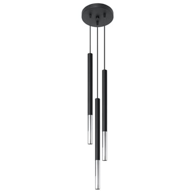 Suspension Acier Noir/Chromé G9 3 Mozaica EDEN