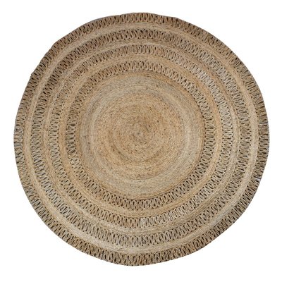 Tapis rond en jute tissé à la main NOW'S HOME