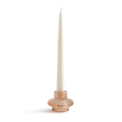 Kerzenständer Sabri, farbiges Rillenglas, H. 5,7 cm LA REDOUTE INTERIEURS