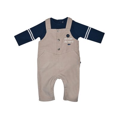Tshirt salopette paolino velours cotele long SUCRE D'ORGE
