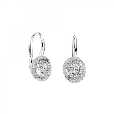 Boucles D'oreilles En Or Blanc 375 B-classic BLUESPIRIT