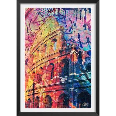 Tableau colisée popart et graffiti HEXOA