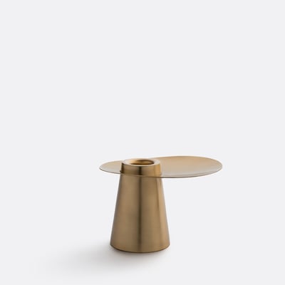 Jory Brass Candlestick H8cm LA REDOUTE INTERIEURS