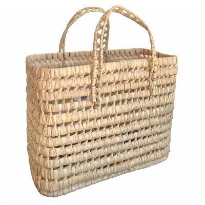 Panier cabas feuilles de palmier HOME MAISON