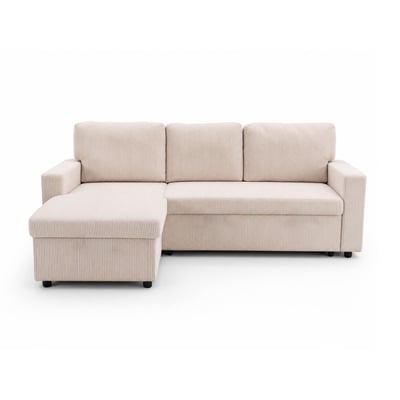 Canapé d’angle convertible velours côtelé, MEIYA LISA DESIGN