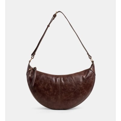 Sac demi lune rosanne wrinkled cuir vieilli GALERIES LAFAYETTE