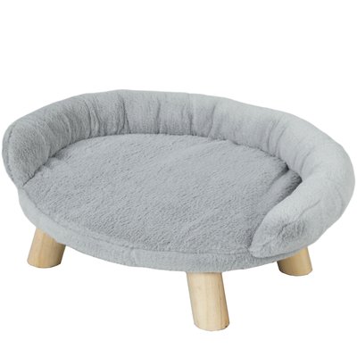 Canapé panier chien ou chat design scandinave housse amovible gris PAWHUT