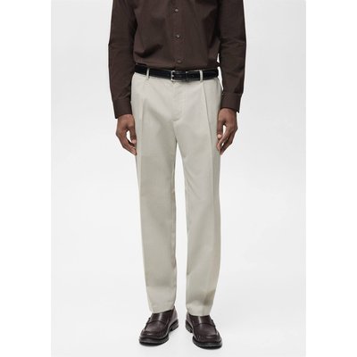 Pantalon laine froide slim-fit pinces MANGO MAN