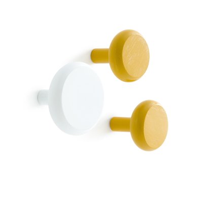 Lot de 3 patères en chêne colorées, Kanca LA REDOUTE INTERIEURS