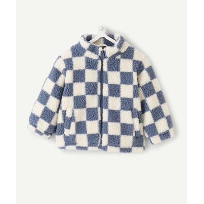 Gilet zippé, à carreaux, en sherpa TAPE A L'OEIL