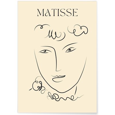 Affiche Matisse 'Portrait Linéaire' – Dessin minimaliste L'AFFICHERIE