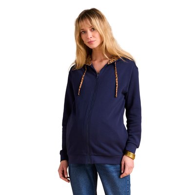Sweat zippé évolutif avec protège- ENVIE DE FRAISE