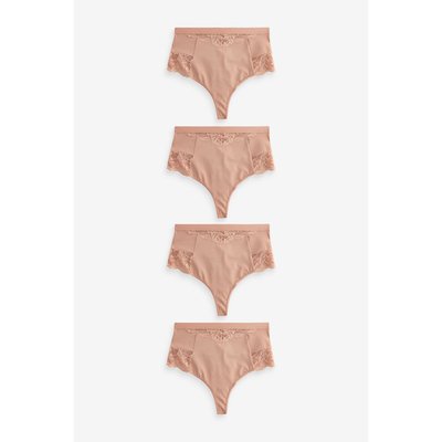 Strings taille haute en dentelle, lot de 4 NEXT