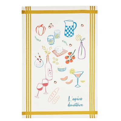 Torchon imprimé en coton, L'APERO DINATOIRE COUCKE