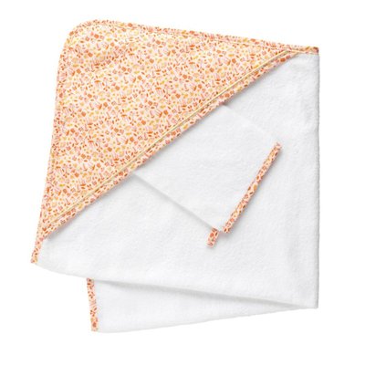 Cape de bain et gant en coton SAUTHON
