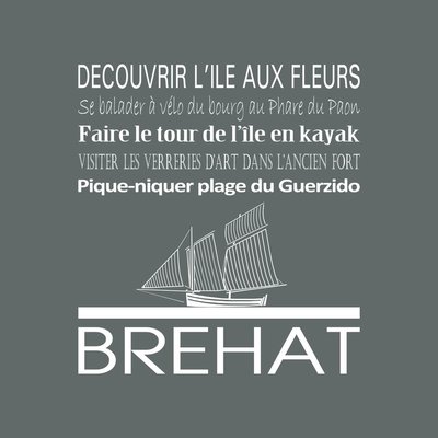 Tableau Mural Brehat ILLUSTRATION CEANOTHE