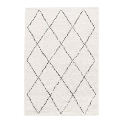 Tapis shaggy ethnique tissé doux et volumineux NOMAD AFK LIVING