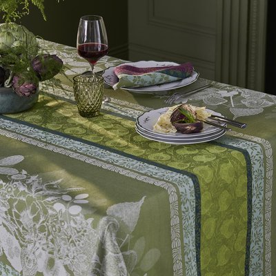 Nappe pur coton enduit imperméable MILLE BOTANIQUE GARNIER-THIEBAUT