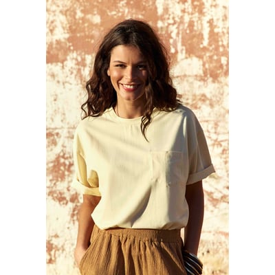 T-shirt manches courtes col rond uni TAISA LA PETITE ETOILE