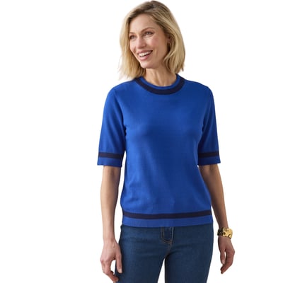 Pull col rond manches courtes DAXON