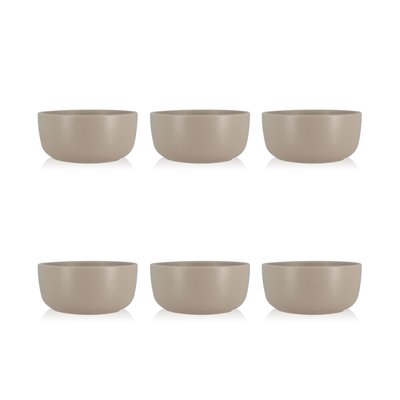 Lot de 6 assiettes coupes en grès 15cm, ARITA NOVASTYL