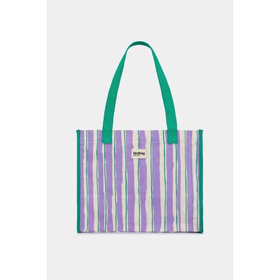 Tote bag a righe, CLAUDE HINDBAG