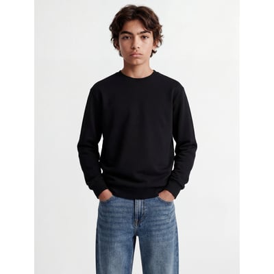 Sweat col rond uni JACK & JONES JUNIOR