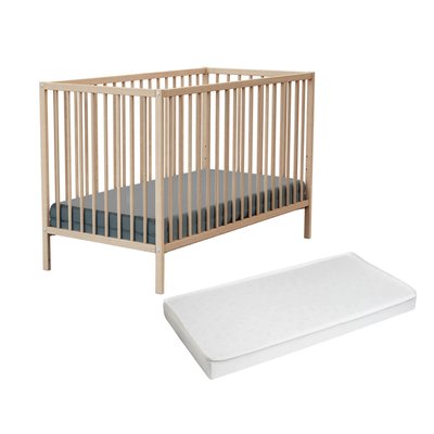 Lit bébé en bois avec matelas WEBABY