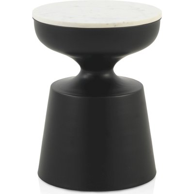 Table dappoint design métal  plateau marbre RECOLLECTION