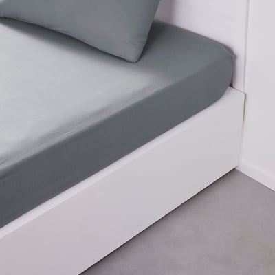 Drap housse 2 personnes uni coton grand bonnet ORGANIC TODAY