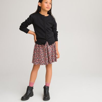 Cardigan aus Feinstrick mit Rundhalsausschnitt LA REDOUTE COLLECTIONS
