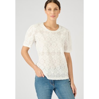 T-shirt en maille ajourée effet dentelle DAMART