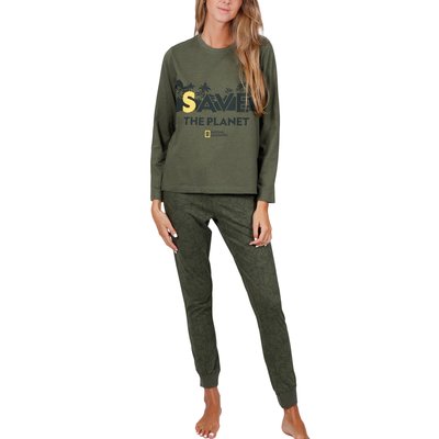 Pyjama pantalon top Save Planet OPÉRA Geographic ADMAS