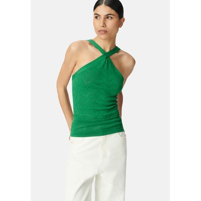 Top à bretelles tricot fin col croisé IKKS