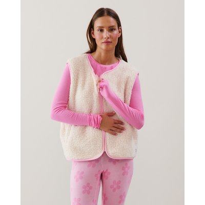 Veste sans manches en sherpa écru COZYLIZ UNDIZ