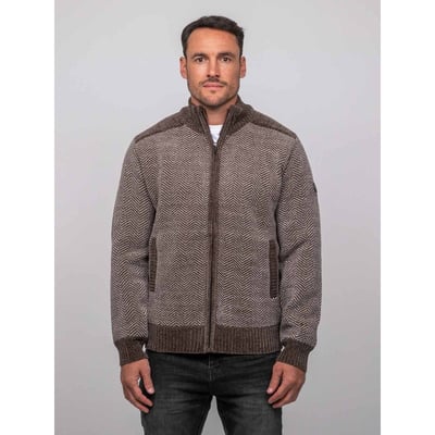 Gilet Zippé Motif Chevrons Lenidico RITCHIE