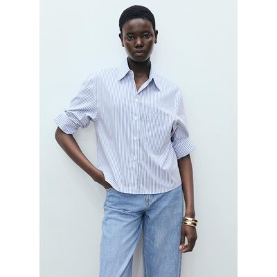 Chemise rayures manches multiposition MANGO