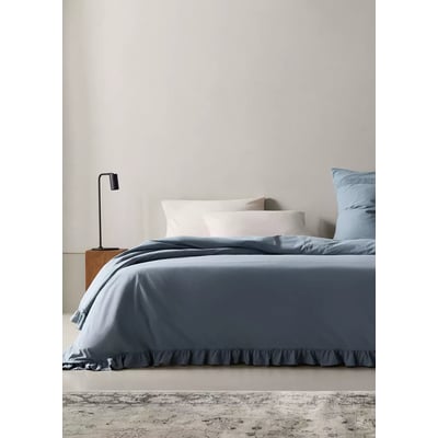 Hausse de couette coton lavé finition voile lit 150/160 cm MANGO HOME