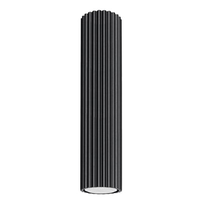 Plafonnier Aluminium Noir GU10 1 Karbon 30 EDEN