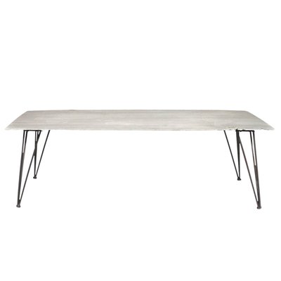 Table basse en ciment et métal  GREY MADE IN MEUBLES 