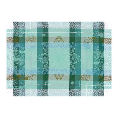 Set de table en Coton, HIVER EN ECOSSE LE JACQUARD FRANCAIS