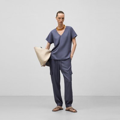 Pantalon cargo en lyocell responsable ADOLFO DOMINGUEZ