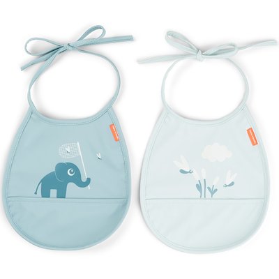 Lot de 2 petits bavoirs DONE BY DEER