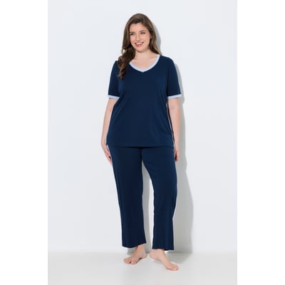 Pyjama, décolleté en V et manches courtes ULLA POPKEN