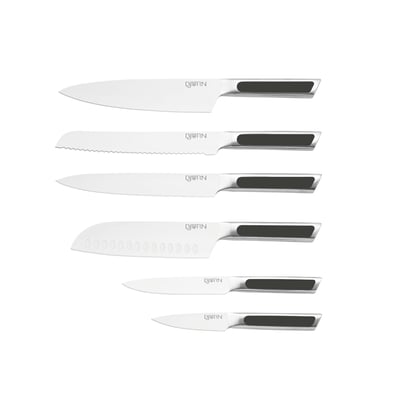 Lot de 6 couteaux de cuisine en inox, NUDE BJORN