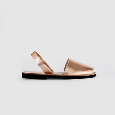 Sandales Plates Cuir De Vache Avarca Metal MINORQUINES