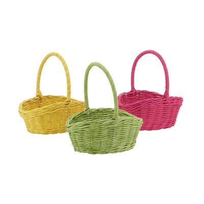 Paniers en rotin ovales coloris assortis Lot de 3 AUBRY GASPARD